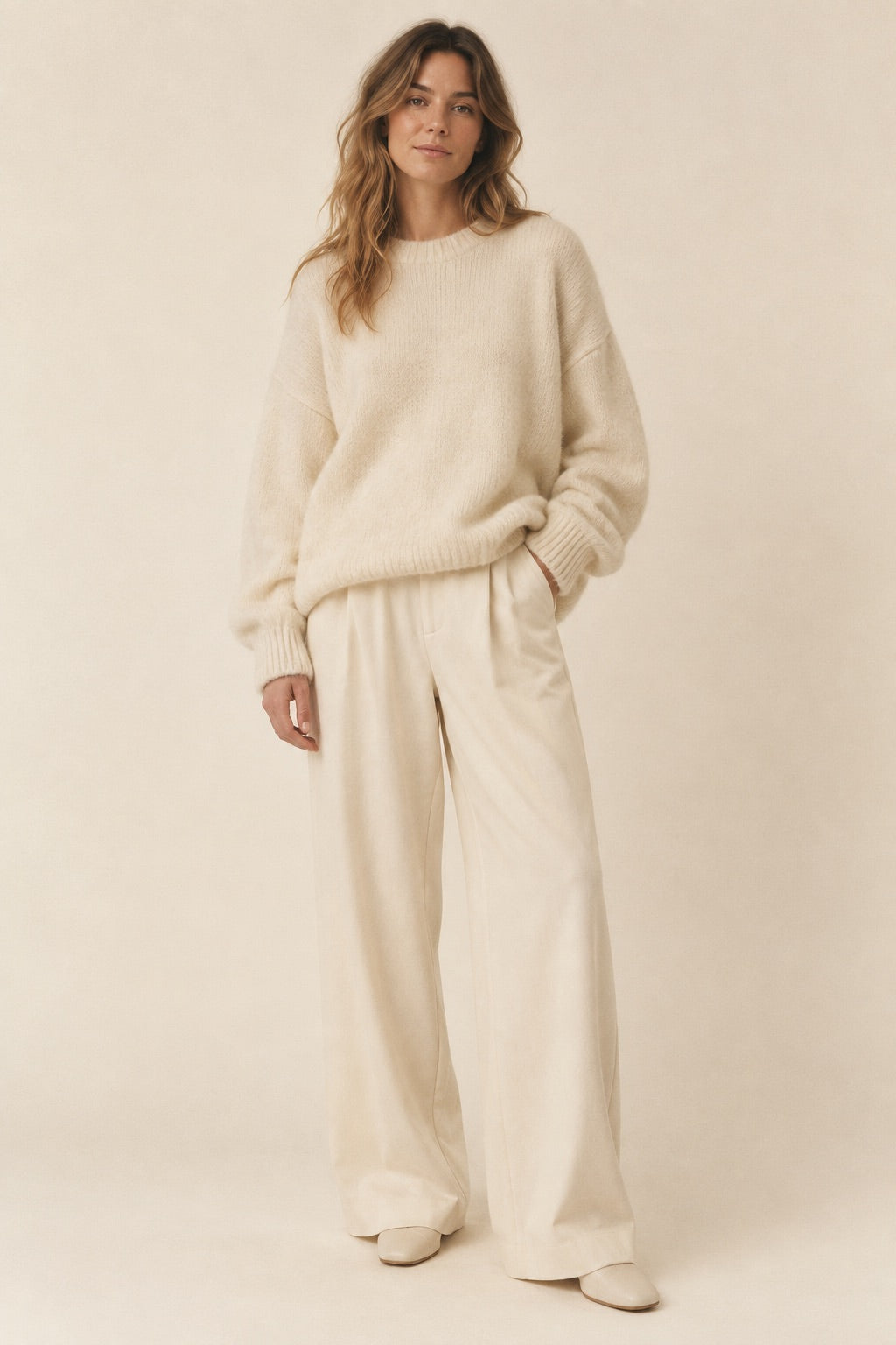 Pull Moka, coloris Crème